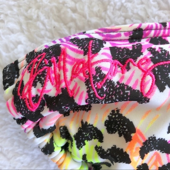 Billabong Leopard Rainbow Multicolor Bikini Top - Picture 3 of 5